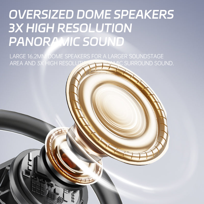 GX23 Bluetooth Headphones LED Battery Indicator Headphones Digital Display Sports Headphones