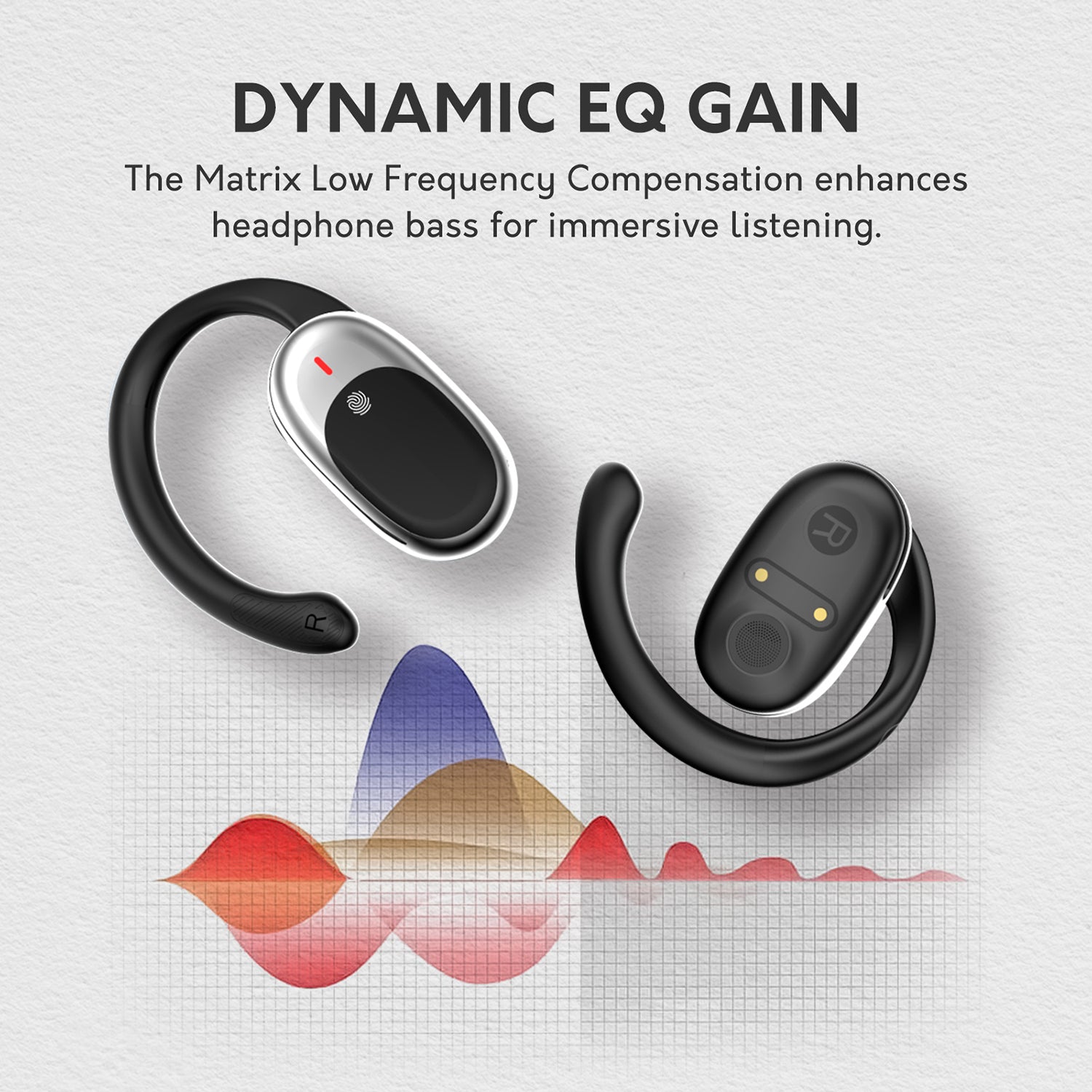 JM10 Bluetooth Headphones with Real-Time AI Translation in 156 Languages, App Support and AI Assistant