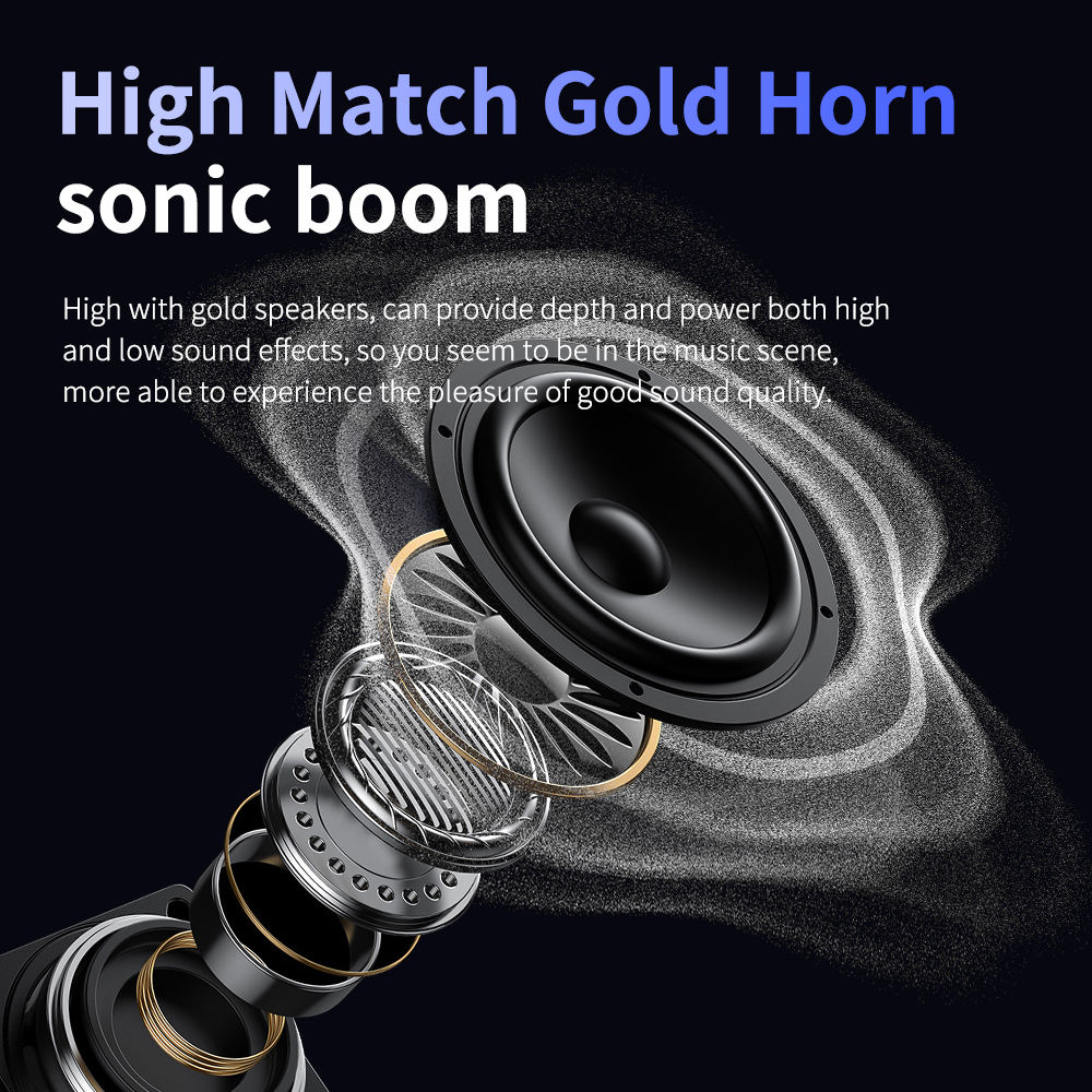 JM13PRO 2-in-1 True Wireless Speaker Bluetooth Headphones Heavy Bass Ambient Light