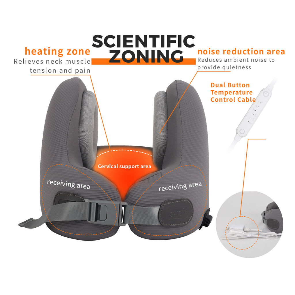 2026 New 2-in-1 Bluetooth Headphones Travel Neck Pillow Ergonomic with Bluetooth Function