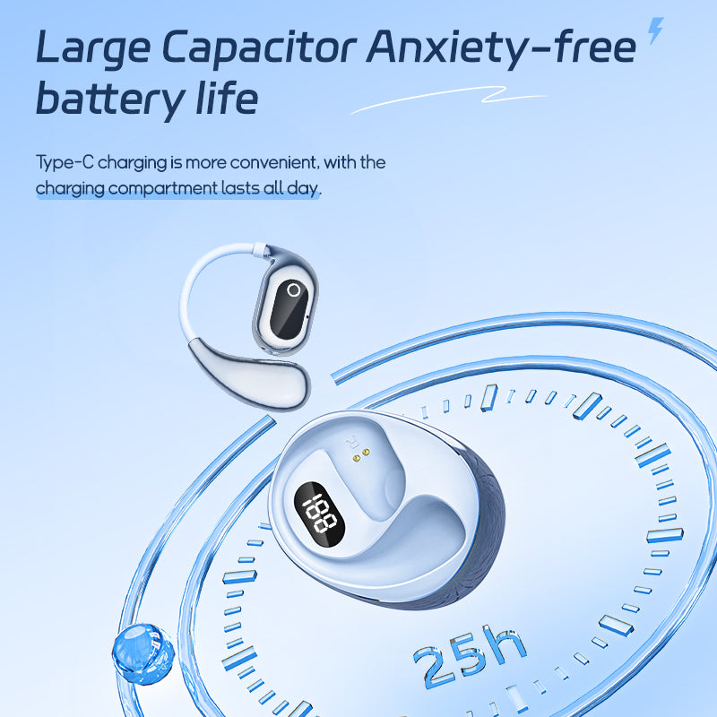 GX99 OWS Sports Bluetooth Headphones Digital Display Sports Headphones