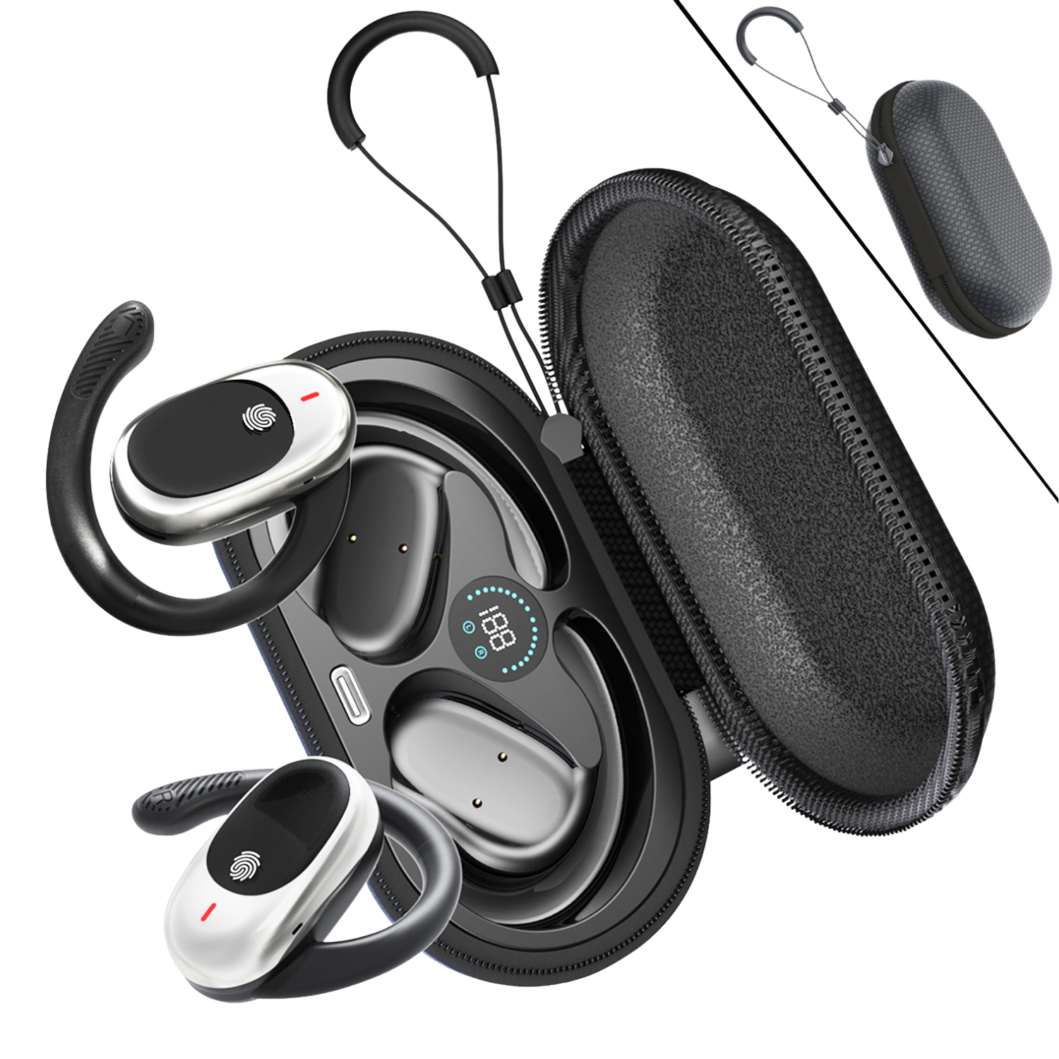 JM10 Bluetooth Headphones with Real-Time AI Translation in 156 Languages, App Support and AI Assistant