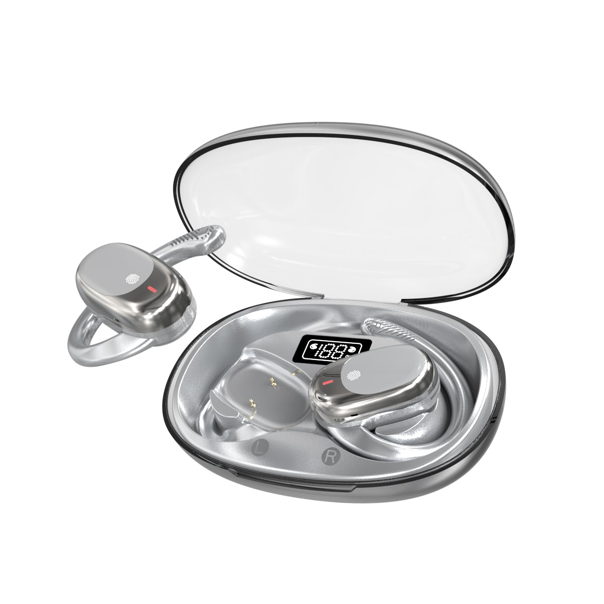 JM11 Bluetooth Headphones Sports Wireless Headphones with Comfortable Earbuds, LED Battery Indicator,