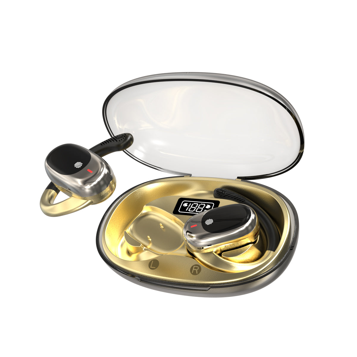 JM11 Bluetooth Headphones Sports Wireless Headphones with Comfortable Earbuds, LED Battery Indicator,