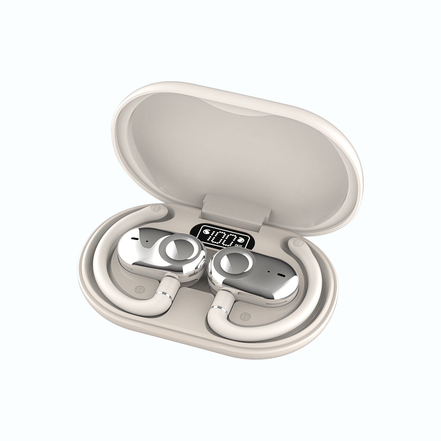 GX18 AI Translation Headphones Hi-Fi Stereo Headphones Digital Display Sports Headphones