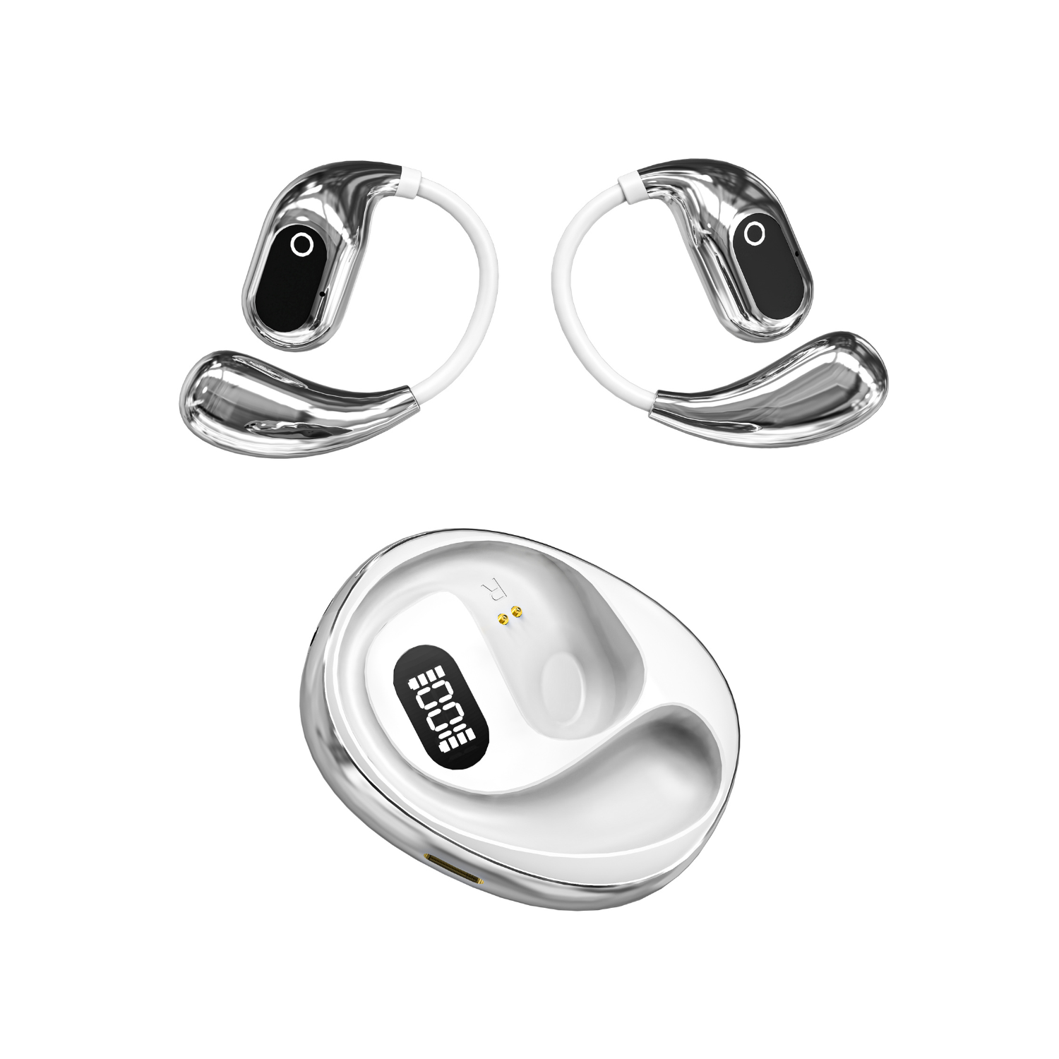 GX99 OWS Sports Bluetooth Headphones Digital Display Sports Headphones