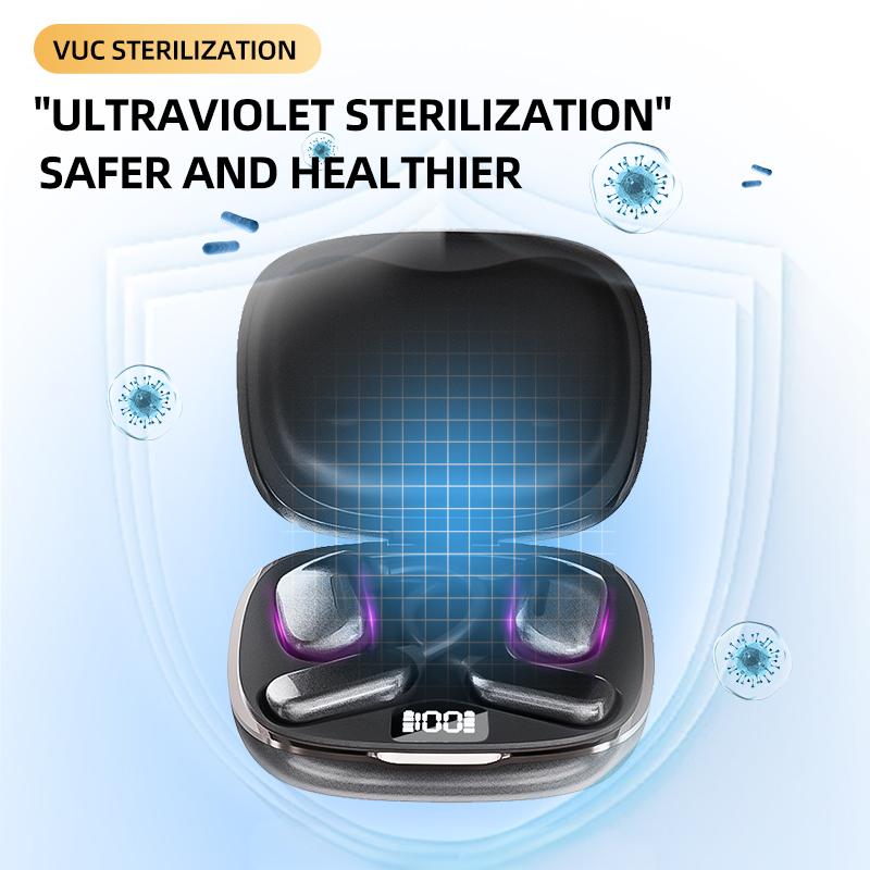 GX20 Bluetooth Headphones Low Latency Digital Display IPX5 with Music and Game Mode